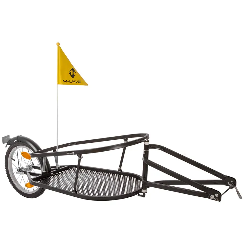 M-Wave Single Track Luggage Trailer Stalwart Single Black cargo